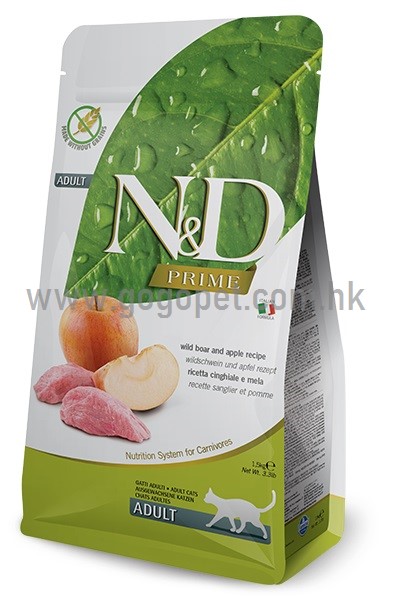 N&D 無穀物全天然 野豬+蘋果 全貓配方 N&D 無穀物全天然 野豬+蘋果 全貓配方