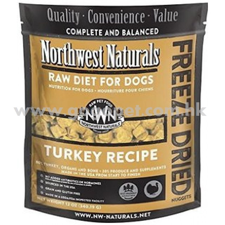 Northwest Naturals NWN 凍乾脫水火雞犬糧 12oz Northwest Naturals NWN 凍乾脫水火雞犬糧 12oz