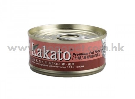 Kakato 卡格 – 雞、南瓜 170g_wm