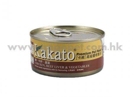 Kakato 卡格 – 雞、牛肝、蔬菜 170g_wm