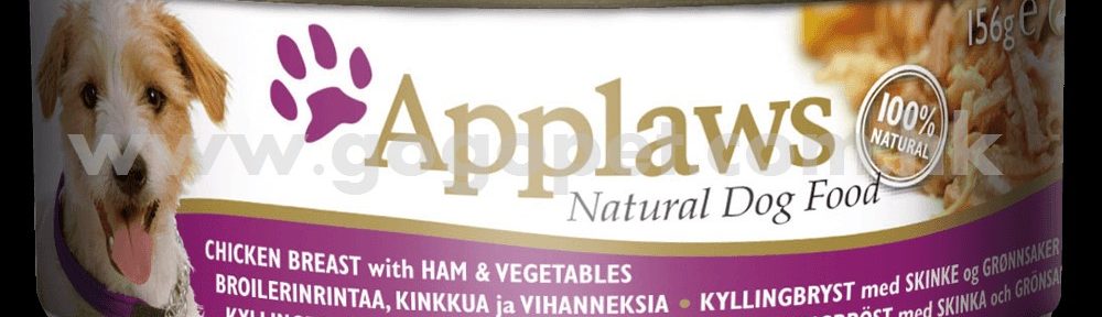 Applaws-愛普士-高級狗罐頭(雞胸肉+火腿+蔬菜) 156g