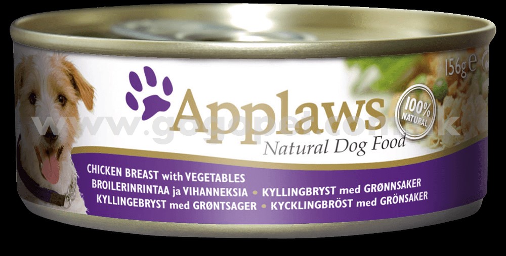 Applaws-愛普士-高級狗罐頭(雞胸肉+蔬菜) 156g Applaws-愛普士-高級狗罐頭(雞胸肉+蔬菜) 156g