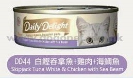 Daily Delight 白鰹吞拿魚+雞肉+海鯛 PURE 80G (DD44) Daily Delight 白鰹吞拿魚+雞肉+海鯛 PURE 80G (DD44)