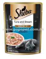 SHEBA 吞拿魚+鯛魚 70g (鋁袋濕糧) GOGOPET 天下貓貓 PETPETHOME PETWIFI PETCHII Q-PETS 最佳 UPET EPET