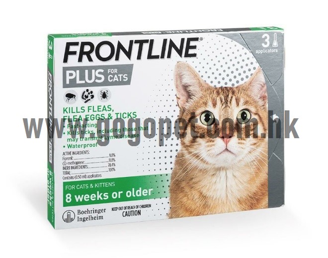 Frontline Plus - 殺蚤除牛蜱水 (貓) 原裝行貨 GOGOPET 天下貓貓 PETPETHOME PETWIFI PETCHII Frontline Plus - 殺蚤除牛蜱水 (貓) 原裝行貨 GOGOPET 天下貓貓 PETPETHOME PETWIFI PETCHII
