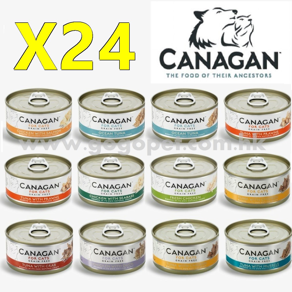 (優惠價1) Canagan 原之選-無穀物天然貓罐頭 x24罐 75g (優惠價1) Canagan 原之選-無穀物天然貓罐頭 x24罐 75g