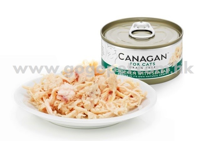 Canagan 原之選 - 無穀物雞肉伴鱸魚天然貓罐頭 75g Canagan 原之選 - 無穀物雞肉伴鱸魚天然貓罐頭 75g