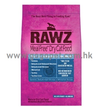 RAWZ - 無穀物 三文魚+脫水雞肉+白魚肉全貓配方 (不含肉粉) (3.5磅LB送$20/7.8磅LB送$60會員消費卷) RAWZ - 無穀物 三文魚+脫水雞肉+白魚肉全貓配方 (不含肉粉) (3.5磅LB送$20/7.8磅LB送$60會員消費卷)