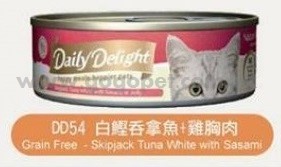 Daily Delight 白鰹吞拿魚+雞胸肉 JELLY 80G (DD54) Daily Delight 白鰹吞拿魚+雞胸肉 JELLY 80G (DD54)