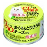 CIAO 吞拿魚雞肉+芝士 貓罐頭 85g (A-21)