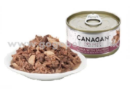 Canagan 原之選 - 無穀物吞拿魚伴三文魚天然貓罐頭 75g Canagan 原之選 - 無穀物吞拿魚伴三文魚天然貓罐頭 75g