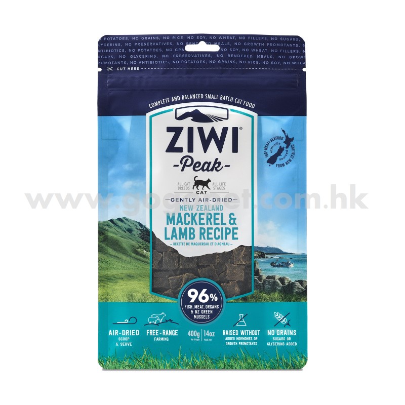 ZiwiPeak 巔峰 鯖魚及羊肉配方風乾脫水鮮肉貓糧 ZiwiPeak 巔峰 鯖魚及羊肉配方風乾脫水鮮肉貓糧