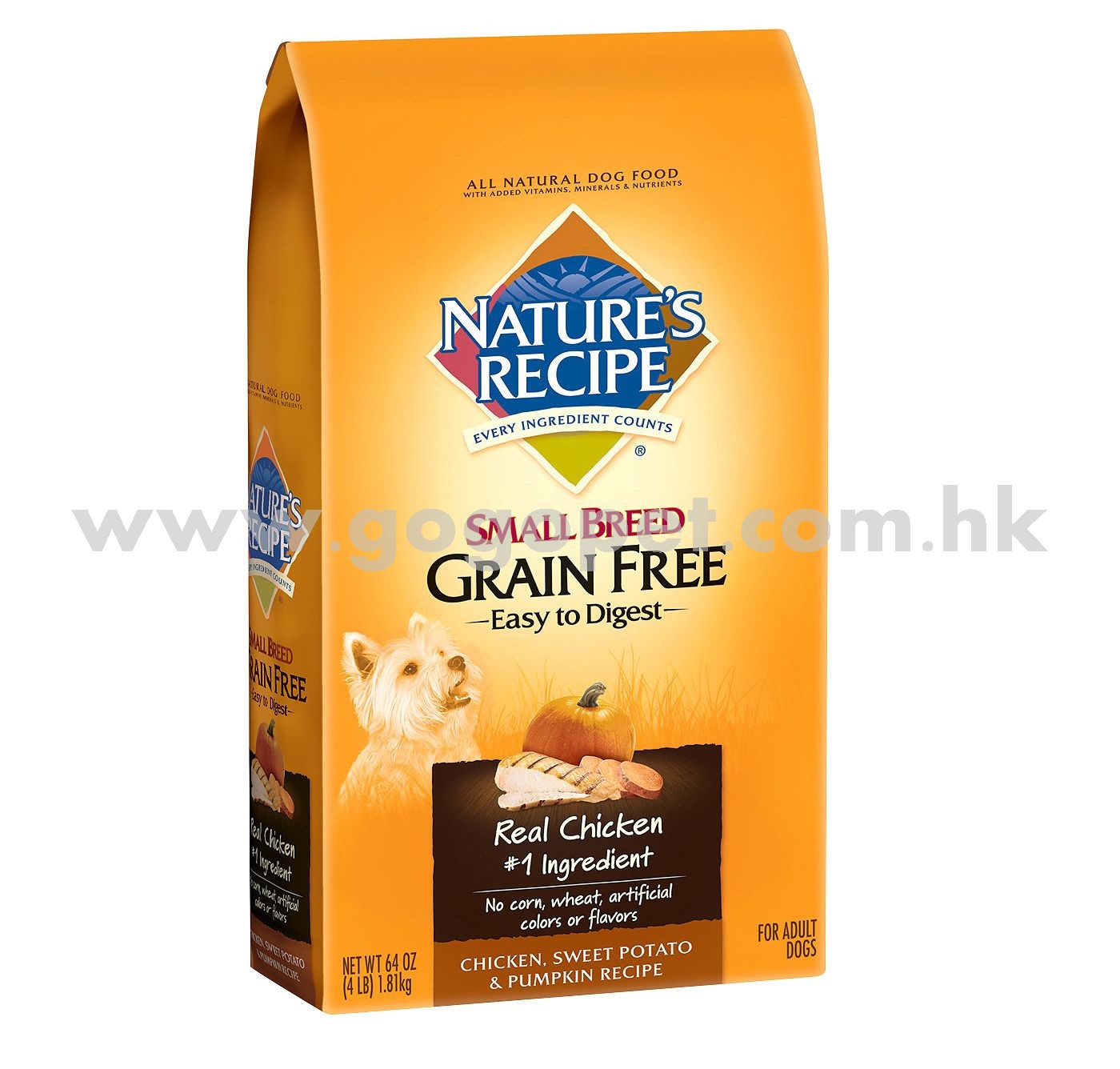 nature's recipe 雞+甜薯+南瓜 無穀物成犬配方(細粒)_wm nature's recipe 雞+甜薯+南瓜 無穀物成犬配方(細粒)