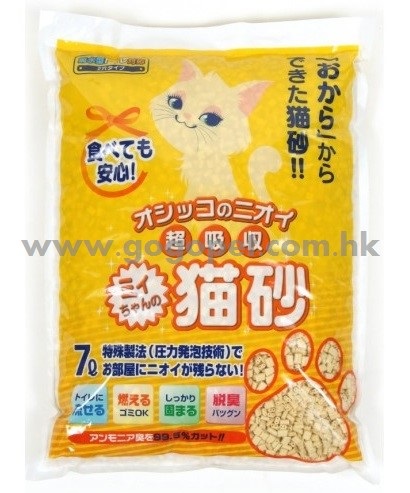 Mityan 特強吸水吸臭栗米豆腐砂 (雙孔) 7L Mityan 特強吸水吸臭栗米豆腐砂 (雙孔) 7L