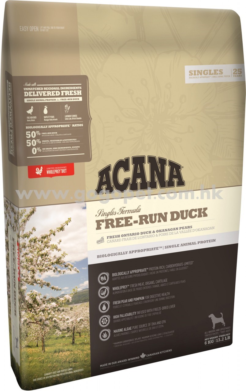 ACANA 單一蛋白 鴨肉 ACANA 單一蛋白 鴨肉