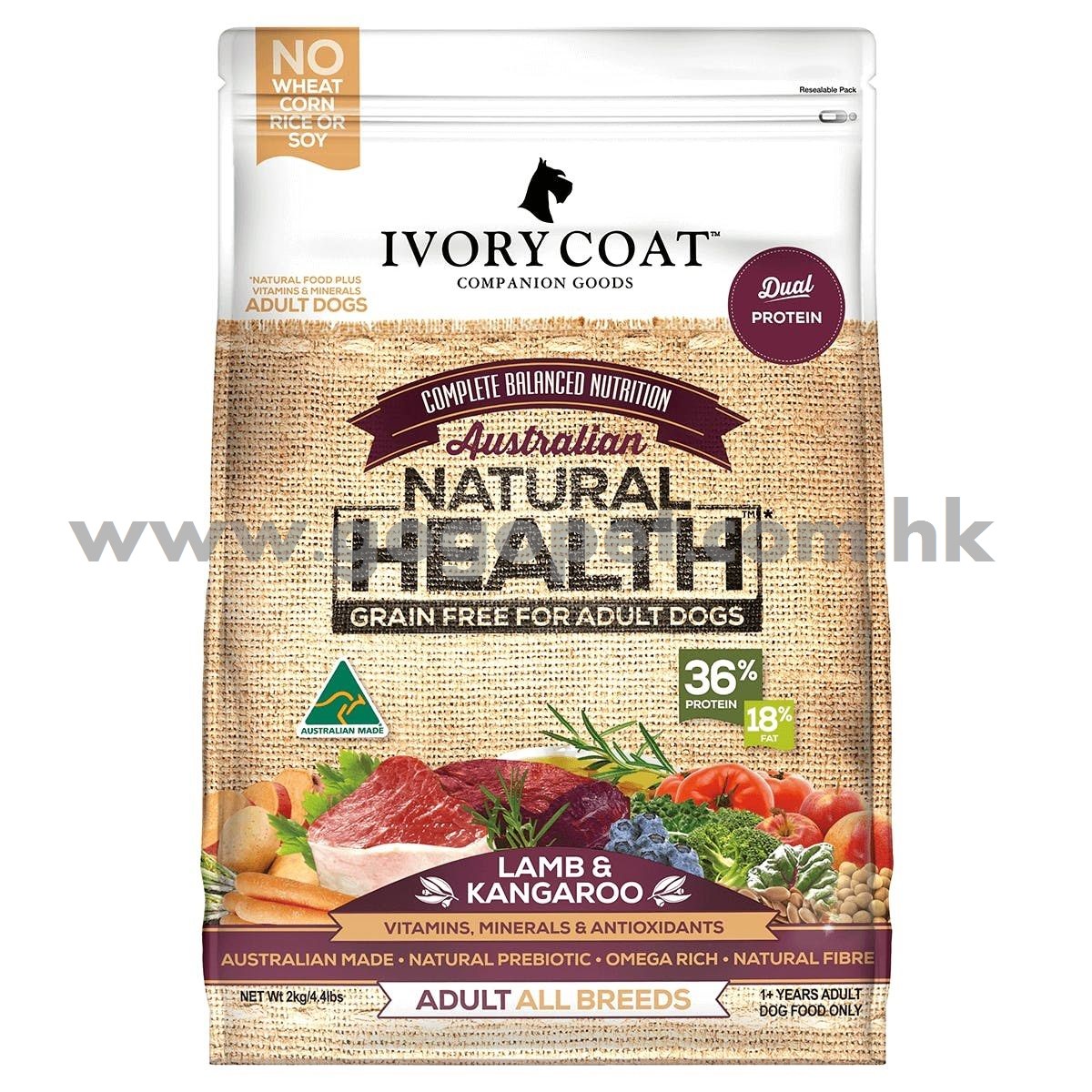 Ivory Coat 羊肉和袋鼠肉 成犬配方 Ivory Coat 羊肉和袋鼠肉 成犬配方