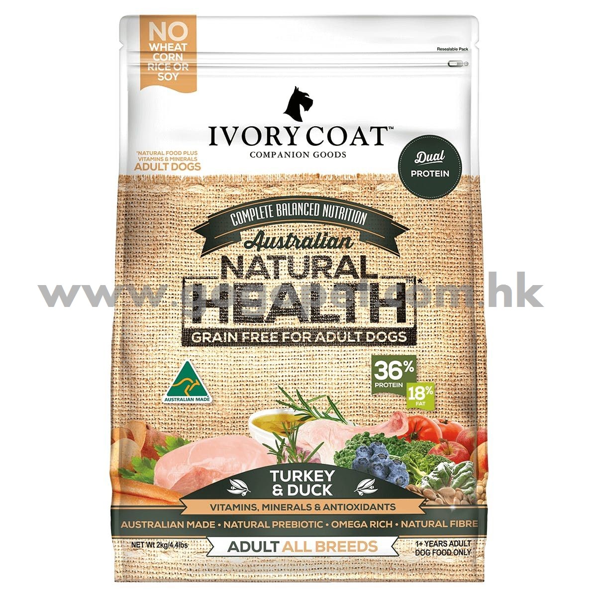 iIvory Coat 火雞肉和鴨肉 成犬配方 Ivory Coat 火雞肉和鴨肉 成犬配方