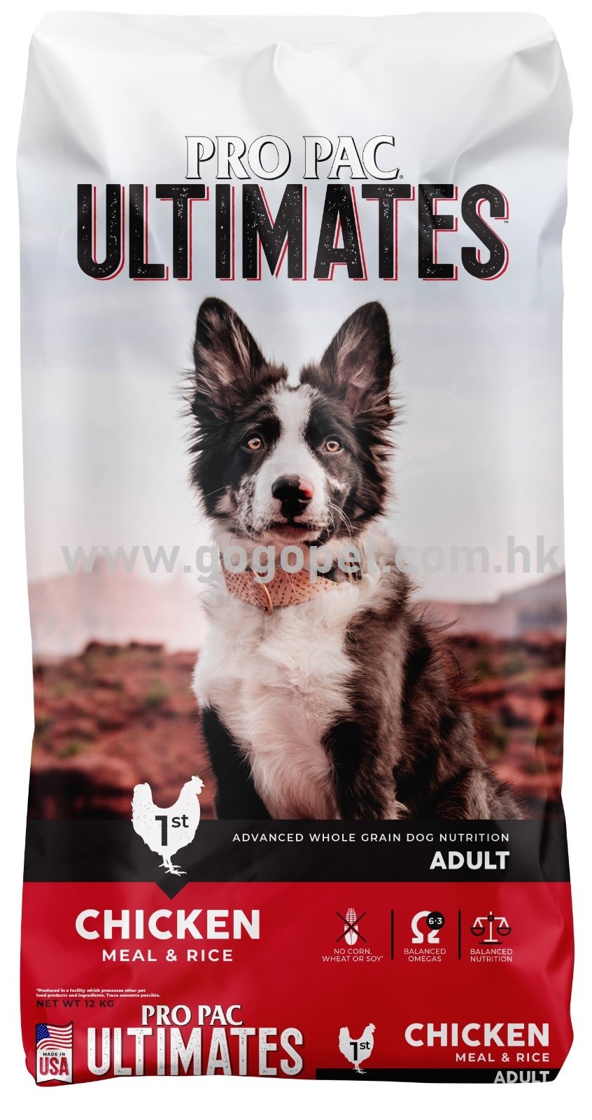 PRO PAC ULTIMATES 全天然雞肉+糙米成犬配方 PRO PAC ULTIMATES 全天然雞肉+糙米成犬配方