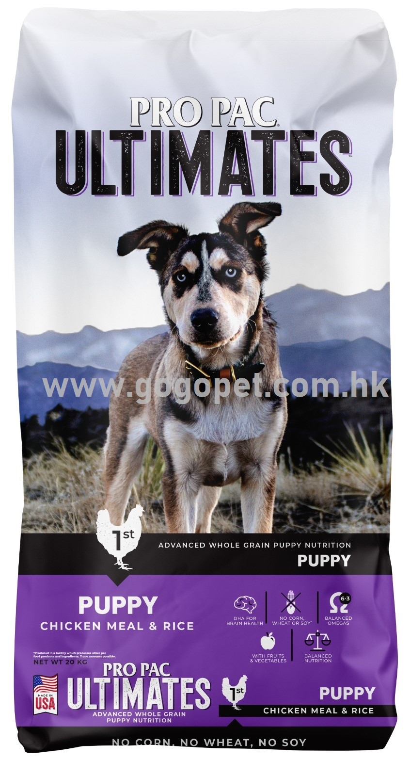 PRO PAC ULTIMATES 全天然雞肉+糙米幼犬配方 PRO PAC ULTIMATES 全天然雞肉+糙米幼犬配方
