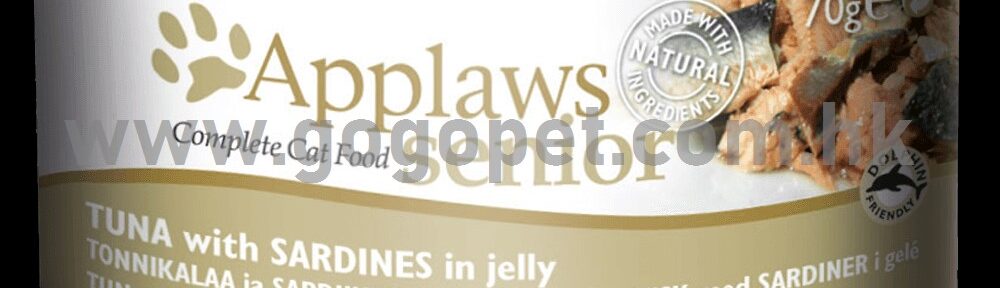 Applaws 天然老貓罐頭 - 吞拿魚 + 沙甸魚 70g