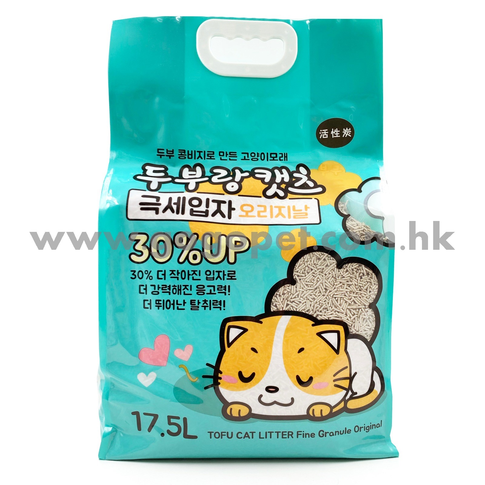 豆腐與貓 – 超凝結豆腐砂 幼條1.5mm 17.5L 椰殻活性炭 豆腐與貓 – 超凝結豆腐砂 幼條1.5mm 17.5L 椰殻活性炭