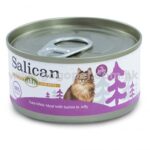 Salican森林罐 - 白肉吞拿魚蟹肉啫喱貓罐頭 - 85g (紫) 主食罐