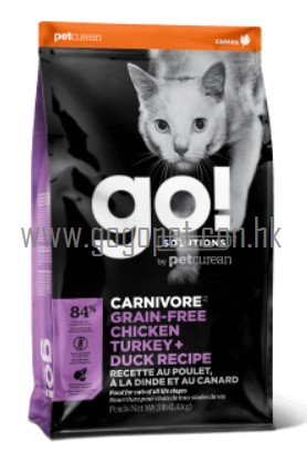 GO! Solutions CARNIVORE 活力營養系列 無穀物雞肉火雞鴨肉 go貓糧 GO! Solutions CARNIVORE 活力營養系列 無穀物雞肉火雞鴨肉 go貓糧