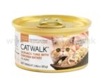 CATWALK貓主食罐頭 - 鰹吞拿魚+雞肉 80g catwalk 貓罐頭
