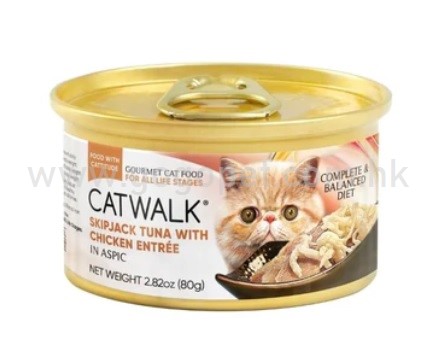 CATWALK貓主食罐頭 - 鰹吞拿魚+雞肉 80g catwalk 貓罐頭 CATWALK貓主食罐頭 - 鰹吞拿魚+雞肉 80g catwalk 貓罐頭