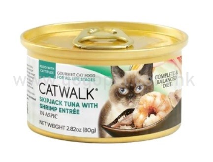 CATWALK貓主食罐頭 - 鰹吞拿魚+海蝦 catwalk 貓罐頭 CATWALK貓主食罐頭 - 鰹吞拿魚+海蝦 catwalk 貓罐頭