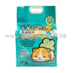 豆腐與貓 – 超凝結豆腐砂 幼條1.5mm 17.5L 綠茶味