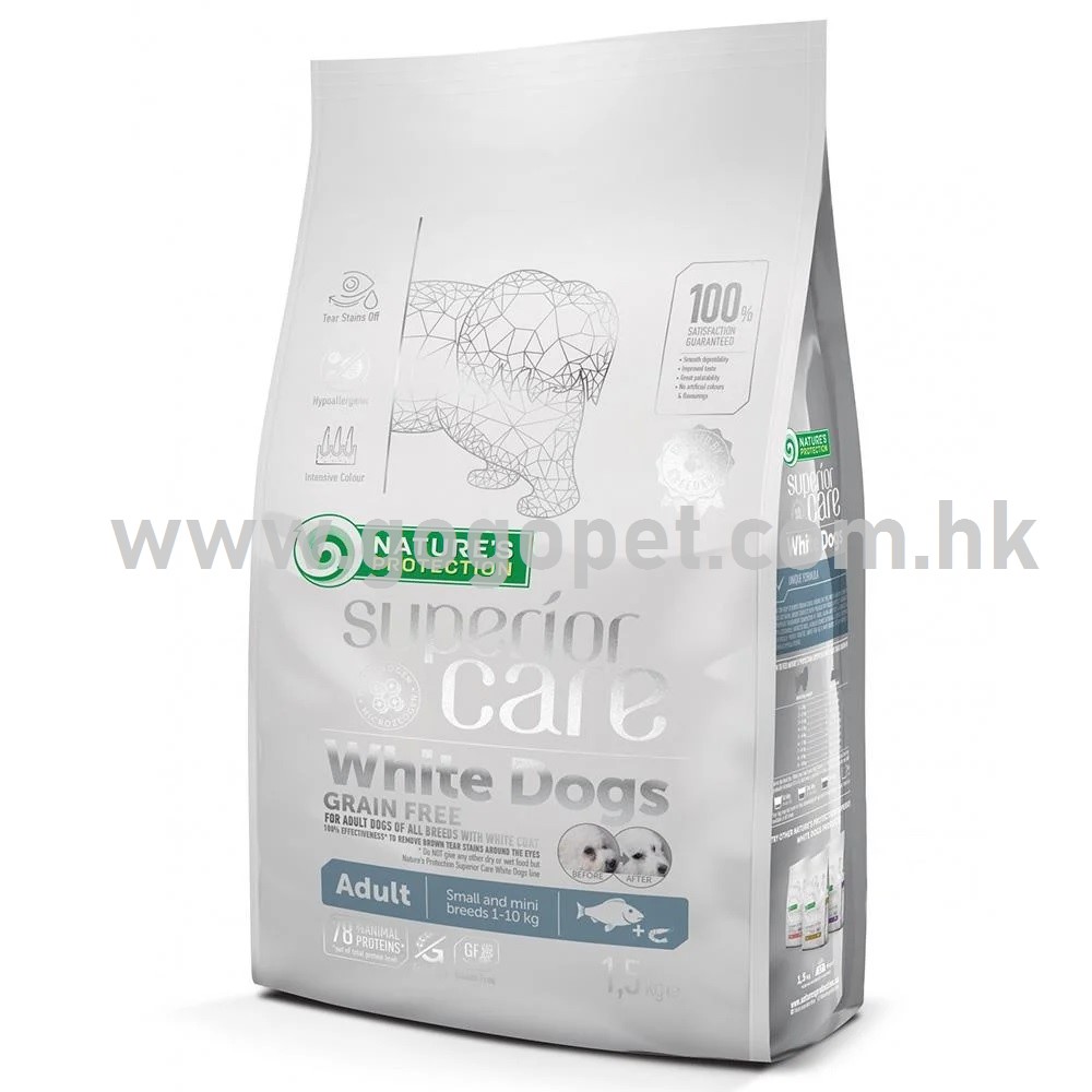 Nature’s Protection 保然 – White Dog 淚腺美毛成犬配方 (低敏白魚) 1.5KG Nature’s Protection 保然 – White Dog 淚腺美毛成犬配方 (低敏白魚) 1.5KG