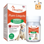 Royal-Pets - Royal-Pets 純正靈芝 60粒膠囊 老狗保健 狗狗靈芝 狗狗氣管保健