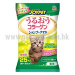 日本 Joypet 加厚免沖洗擦身清潔濕紙巾 貓專用 25枚入 30cmx20cm