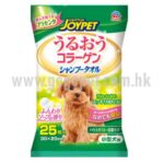日本 Joypet 加厚免沖洗擦身清潔濕紙巾 小型犬專用 25枚入 30cmx20cm