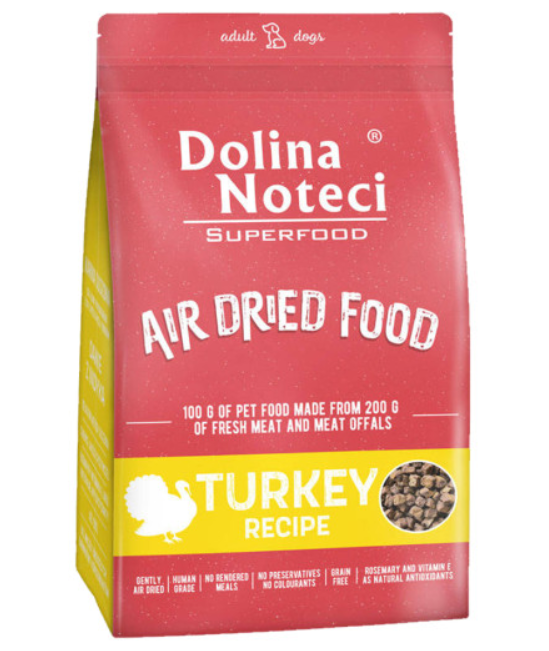 Dolina Noteci 無穀物低溫風乾火雞肉 狗糧 1kg 生肉狗糧 風乾狗糧 Dolina Noteci 無穀物低溫風乾火雞肉 狗糧 1kg 生肉狗糧 風乾狗糧