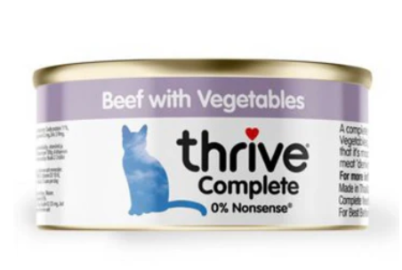 Thrive - 牛肉+南瓜蔬菜主食貓罐頭75g Thrive 脆樂芺-全貓牛肉+南瓜+蔬菜罐頭 Thrive - 牛肉+南瓜蔬菜主食貓罐頭75g Thrive 脆樂芺-全貓牛肉+南瓜+蔬菜罐頭