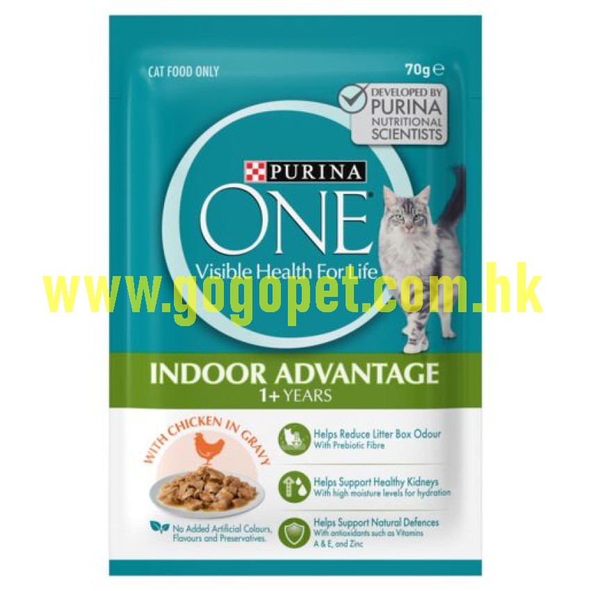PURINA ONE 室內成貓配方濕糧 70g (雞肉) GOGOPET 天下貓貓 PETPETHOME PETWIFI PETCHII PURINA ONE 室內成貓配方濕糧 70g (雞肉) GOGOPET 天下貓貓 PETPETHOME PETWIFI PETCHII