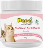 Papai「巴派」海藻深層潔牙粉 60g (三文魚味) 貓用 papai 貓貓潔牙粉 貓貓牙齒保健