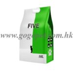 FIVE - 豆腐砂3.0mm 18L (綠茶) GOGOPET 天下貓貓 PETPETHOME PETWIFI PETCHII Q-PETS 最佳 UPET EPET