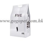 FIVE - 豆腐砂3.0mm 18L (原味) GOGOPET 天下貓貓 PETPETHOME PETWIFI PETCHII Q-PETS 最佳 UPET EPET